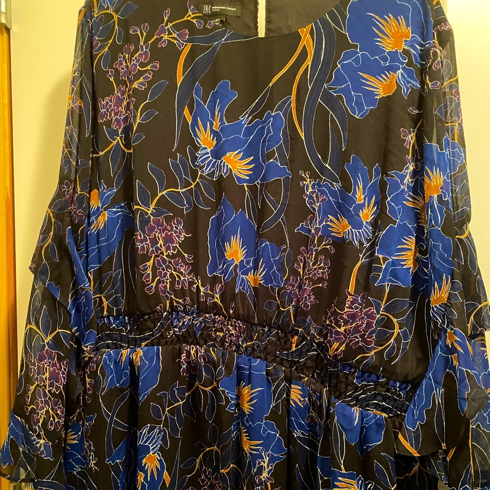 Sheer long sleeve INC dress - never worn